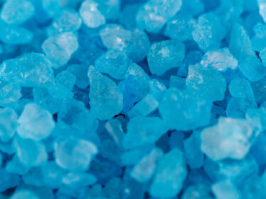Blue crystals of crystal meth